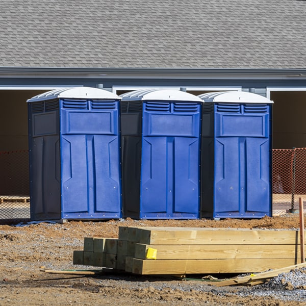 what is the maximum capacity for a single porta potty in Pisgah Forest